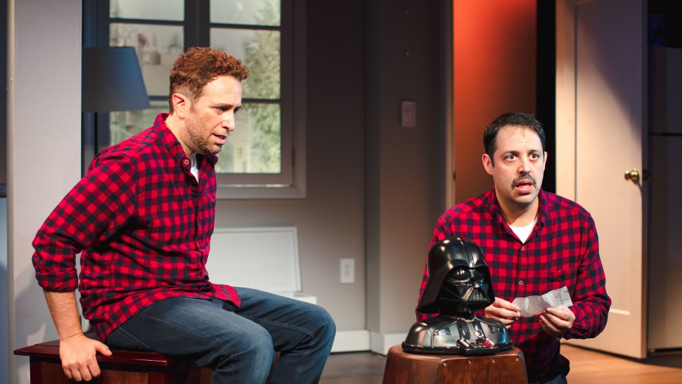 David Rossmer and Steve Rosen Caitlin in their "The Other Josh Cohen" at the Westside Theatre (Downstairs). Photo by Caitlin McNaney.