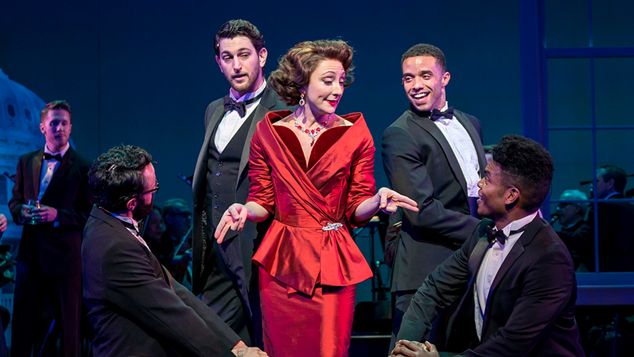 Carmen Cusack leads the Encores! revival of Irving Berlin's "Call Me Madam" at New York City Center. Photo by Stephanie Berger.