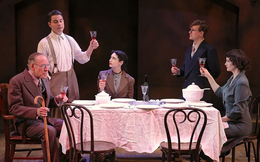 The company of Ira Fuchs' "Vilna" at the Theatre at St. Clement's. Photo by Carol Rosegg.