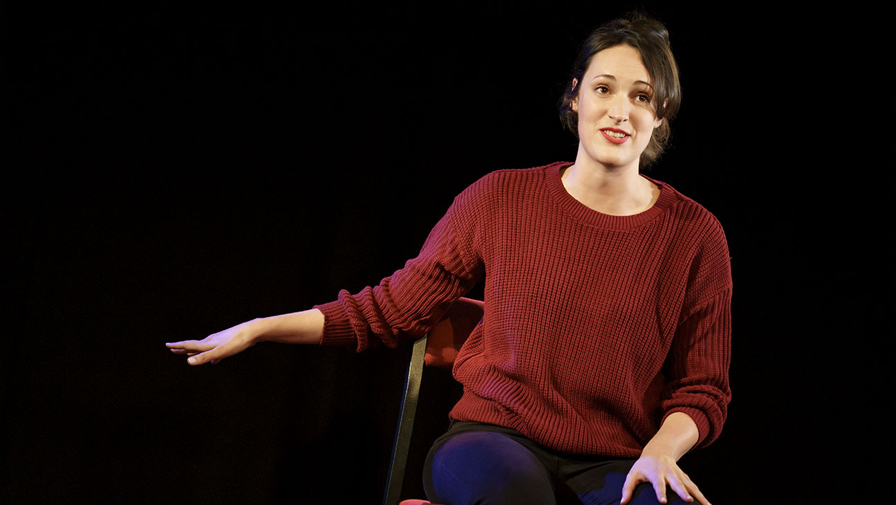 Phoebe Waller-Bridge in "Fleabag" at the SoHo Playhouse. Photo by Joan Marcus.