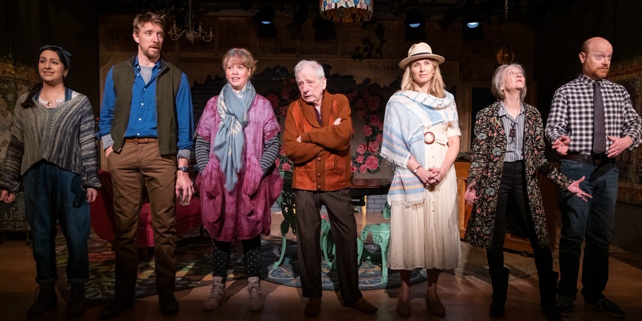 The company of Aaron Posner's "Life Sucks", courtesy of Wheelhouse Theater Company at the Wild Project. Photo by Russ Rowland.