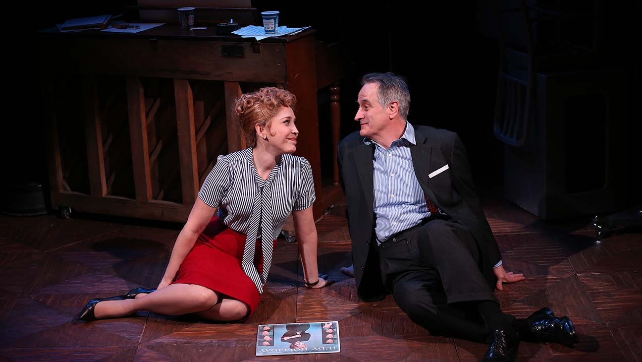 Andrea Burns and Mark Lotito in Willy Holtzman's "Smart Blonde" at 59E59 Theaters. Photo by Carol Rosegg.