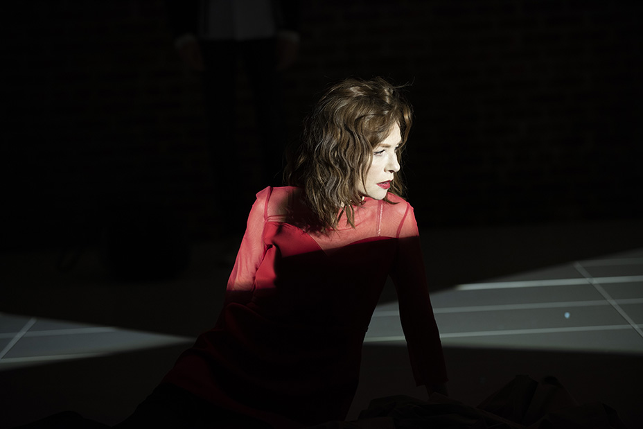 Isabelle Huppert in Atlantic Theater Company's production of "The Mother" by Florian Zeller at the Linda Gross Theater. Photo by Ahron R. Foster.