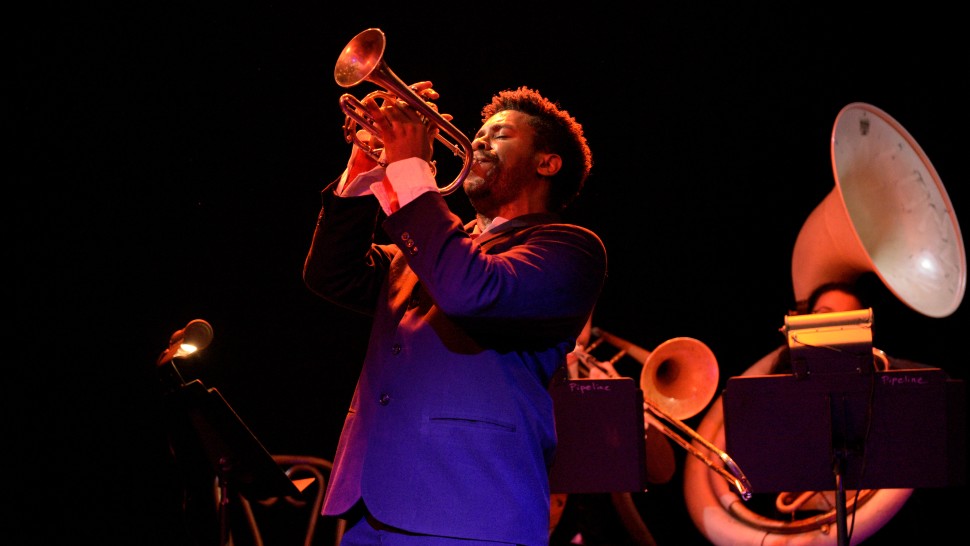 Linton Smith II in Pipeline Theatre Company's "Playing Hot" at Theater 511. Photo by Marcus Middleton.