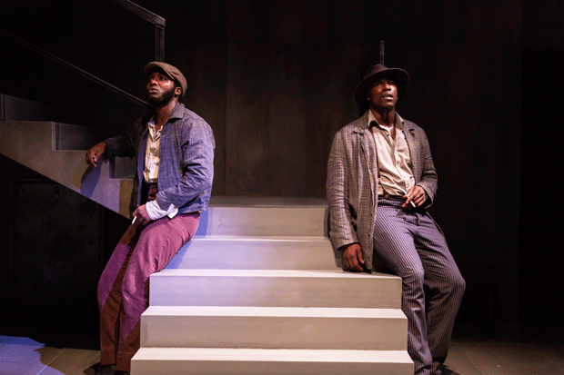 Galen Ryan Kane and Jason Bowen in the Acting Company's "Native Son" at the Duke on 42nd Street. Photo by T. Charles Erickson.