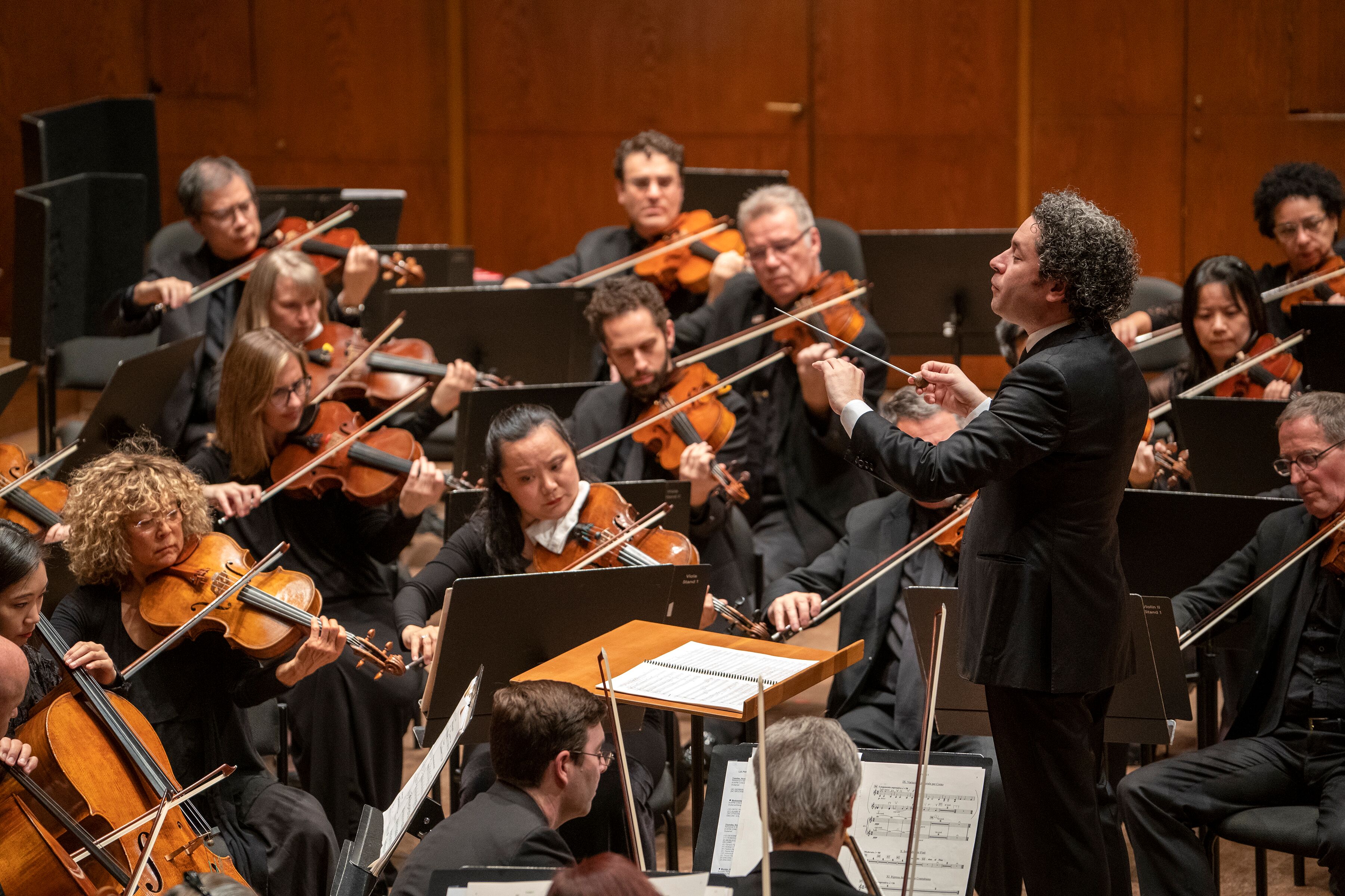 Gustavo Dudamel leads the L.A. Philharmonic at David Geffen Hall.