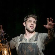 Jeremy Jordan in Lincoln Center Theater's revival of "Floyd Collins" at the Vivian Beaumont Theater (photo by Joan Marcus).